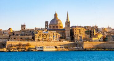 Valletta,Malta,City,Skyline,,Colorful,House,Balcony,Malta,Valletta,,Panoramic